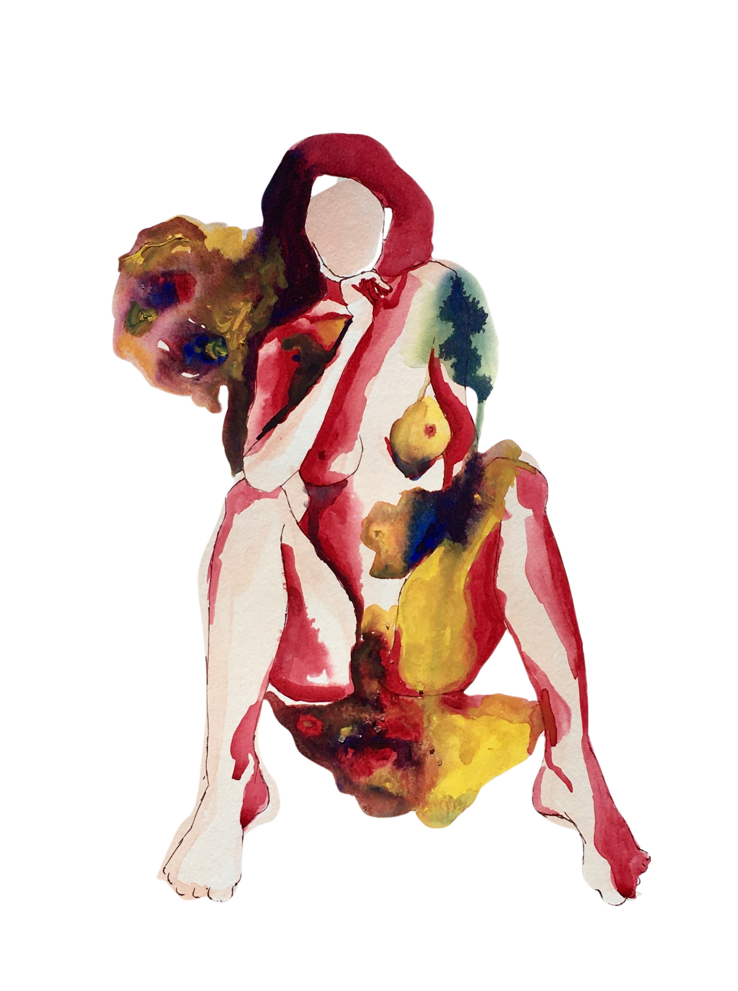 Watercolor Body No. 11 "Dare You"